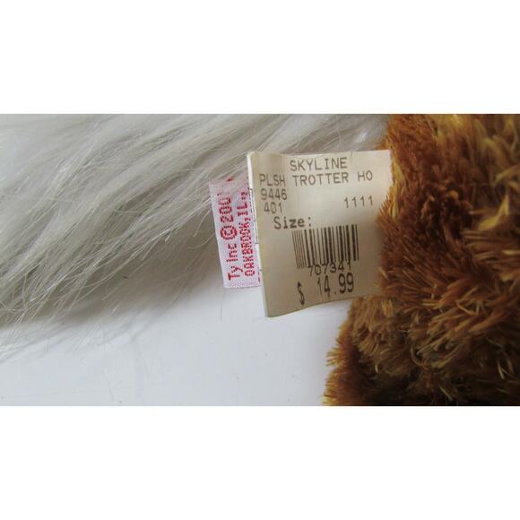 TY Beanie Buddies Plush Horse 13" Soft Shimmery Golden Brown Trotter Pony 2001 - Picture 6 of 8